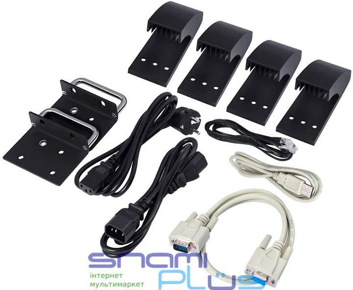 ДБЖ Powercom MRT-1500, 1500 Вт, 2 х EURO Schuko, LCD (MRT1500 RM LCD) 299494 фото