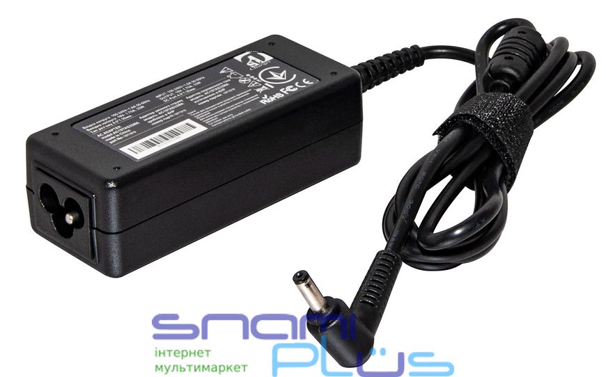 Блок питания 1stCharger для ноутбуков Asus 33W 19V 1.75A 4.0x1.35 силовой кабель Retail BOX (AC1STAS33WA) 220474 фото