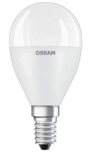 Лампа светодиодная E14, 7.5 Вт, 4000K, P75, Osram, 800 Лм, 220V (4058075624047) 272476 фото