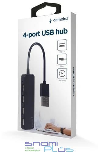 Хаб USB Gembird UHB-U2P4-06, Black 259223 фото