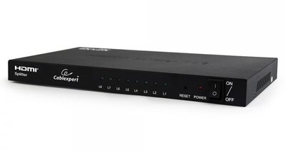 Розгалужувач HDMI сигналу, Cablexpert DSP-8PH4-03, Black, на 8 портів HDMI V1.4b, до 15 м 208289 фото