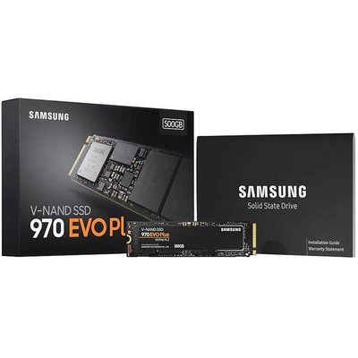 Твердотільний накопичувач M.2 500Gb, Samsung 970 Evo Plus, PCI-E 3.0 x4, MLC 3-bit, 3500/3300 MB/s (MZ-V7S500B) 171293 фото