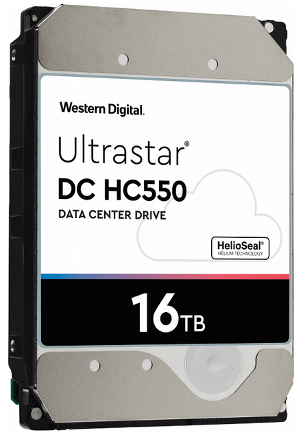 Жорсткий диск 3.5' 16Tb Western Digital Ultrastar DC HC550, SATA3, 512Mb, 7200 rpm (WUH721816ALE6L4 / 0F38462) 214756 фото