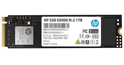 Твердотільний накопичувач M.2 1Tb, HP EX900, PCI-E 3.0 x4, 3D TLC, 2150/1815 MB/s (5XM46AA) 225638 фото