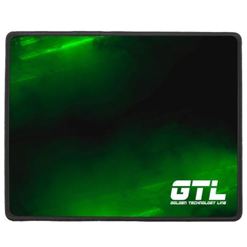 Килимок GTL Gaming S, Black-Green 250x210х2 мм, антиковзна основа, захист від вологи 264563 фото