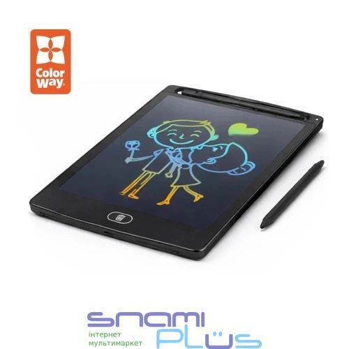Графический детский планшет ColorWay Writing Tablet 8.5, Black (CW-WT8BK) 326729 фото
