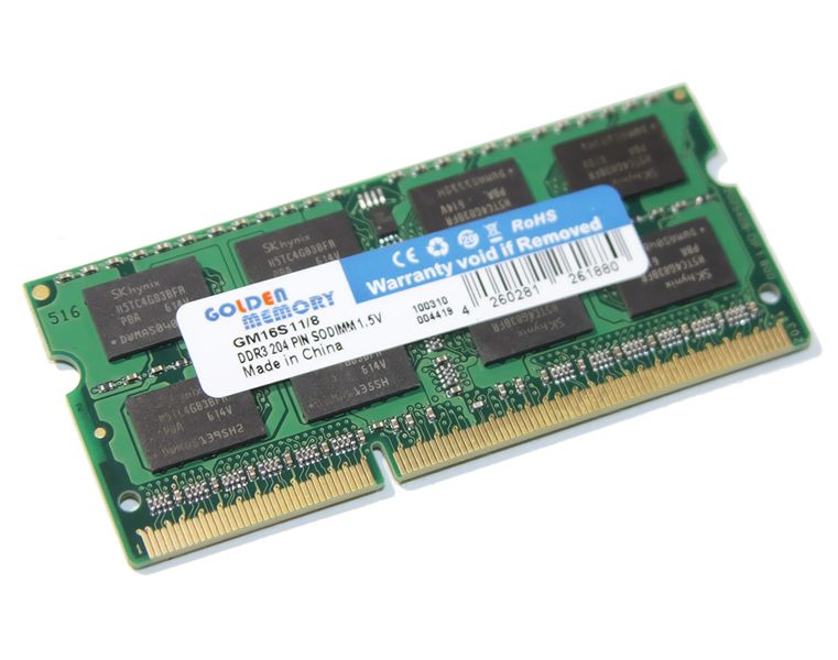 Пам'ять SO-DIMM, DDR3, 8Gb, 1600 MHz, Golden Memory, 1.5V (GM16S11/8) 162043 фото