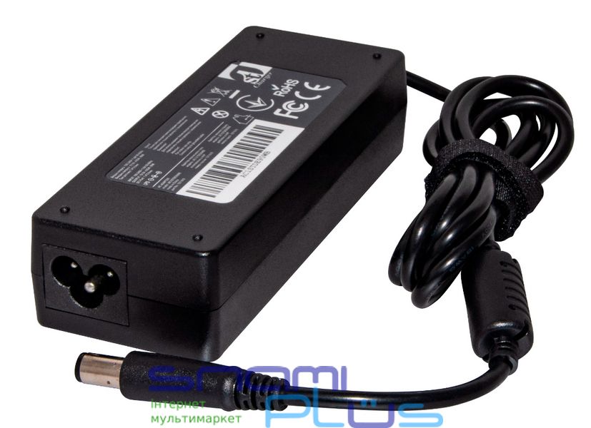 Блок питания 1stCharger для ноутбуков Dell 90W 19.5V 4.62A 7.4x5.0 силовой кабель Retail BOX (AC1STDE90WB) 220483 фото