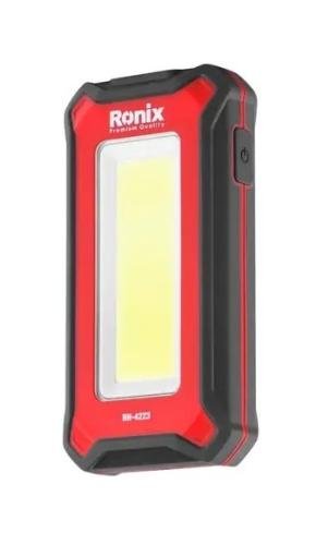 Ліхтар ручний Ronix RH-4223, Red/Black, 8 Вт, 1000 Лм, COB LED, 3 режими роботи, до 60 м, акумулятор 2500 mAh, Type-C, IP44 284986 фото