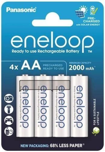Аккумулятор AA, 2000 mAh, Panasonic Eneloop, 4 шт, 1.2V, Blister (BK-3MCDE/4CP) 288958 фото