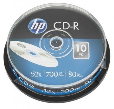 Диск CD-R 10 HP, 700Mb, 52x, Cake Box (CRE00019-3) 216991 фото