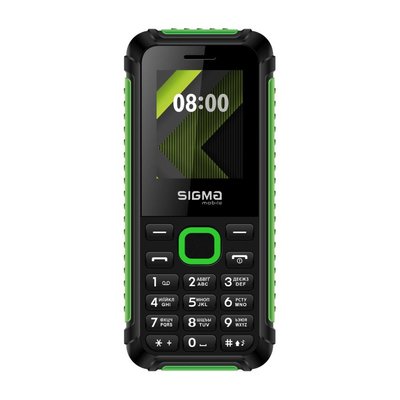 Мобільний телефон Sigma mobile X-style 18 Track, Black/Green, 2 Mini-SIM, дисплей 1.77' кольоровий (128x160), моноблок, підтримка microSD (max 32GB), FM, 1000 mAh 194006 фото