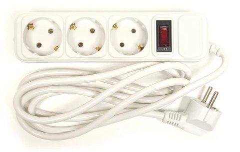 Фільтр мережевий PowerPlant, 3 розетки, 1.8 м, White (PPSA10M18S3) 305620 фото