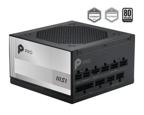 Блок живлення 850 Вт, MSI PRO A850PL PCIE5, Black 328036 фото