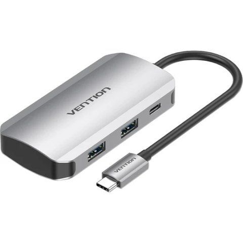 Хаб USB Vention 5-in-1, Grey (TNBHB) 316801 фото
