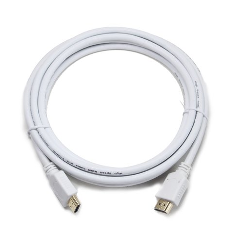 Кабель HDMI - HDMI 1.8 м Cablexpert White, V2.0, позолочені конектори (CC-HDMI4-W-6) 134415 фото
