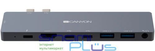 Док-станция Canyon 8-в-1, Grey (CNS-TDS08DG) 203830 фото