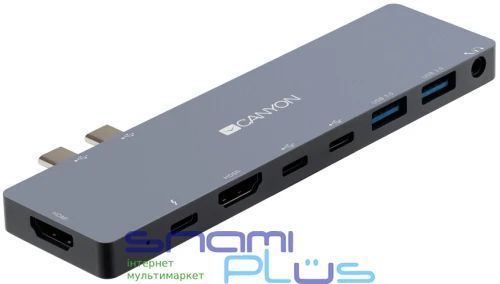 Док-станция Canyon 8-в-1, Grey (CNS-TDS08DG) 203830 фото