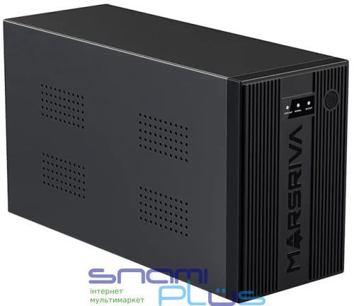ДБЖ Marsriva MR-UF2000, 2000ВА/1200Вт, Line-Interactive, LED version, 2хSchuko, 2*12V/9Ah, metal (MR 299623 фото