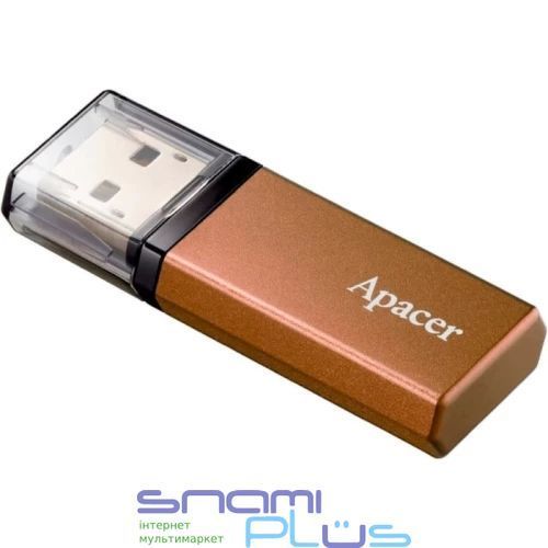 Флеш накопитель USB 64Gb Apacer AH25C, Classical Bronze, USB 3.2 Gen 1 (AP64GAH25CJ-1) 296048 фото
