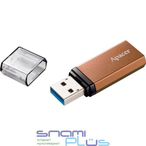 Флеш накопитель USB 64Gb Apacer AH25C, Classical Bronze, USB 3.2 Gen 1 (AP64GAH25CJ-1) 296048 фото