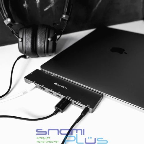 Док-станция Canyon 8-в-1, Grey (CNS-TDS08DG) 203830 фото