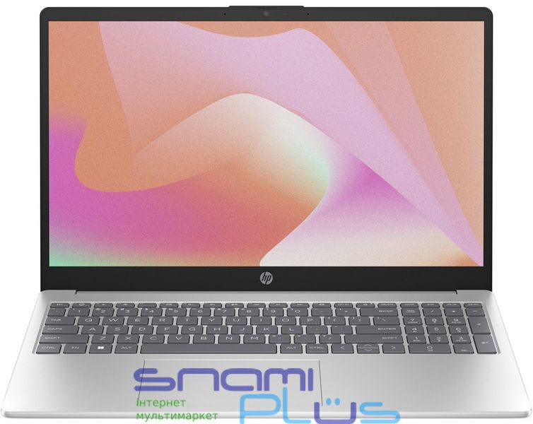 Ноутбук 15' HP 15-fc0011ua (833T5EA) Natural Silver, 15.6', матовий LED Full HD 1920x1080 IPS, AMD Ryzen 5 7520U 2.8-4.3GHz, RAM 8Gb, SSD 512Gb, AMD Radeon 610M, DOS 272652 фото