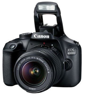 Дзеркальний фотоапарат Canon EOS 4000D + об'єктив 18-55 DC III, Black (3011C004) 187556 фото