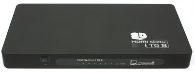 Розгалужувач HDMI сигналу, Viewcon, Black, на 8 портів HDMI V1.4, до 15 м (VE405) 208290 фото