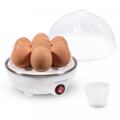 Яйцеварка електрична Esperanza EKE001 Egg Master, White, 350 Вт, на 7 яєць, вибір режиму 212787 фото