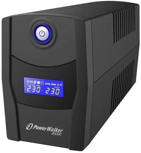 Джерело безперебійного живлення PowerWalker Basic VI 1000 STL Black, 1000ВА/600Вт (10121074) 224921 фото