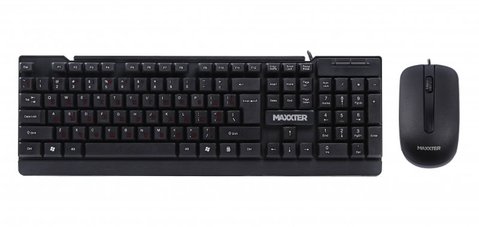 Комплект Maxxter KMS-CM-01-UA (клавіатура+миша) Black, USB 225788 фото