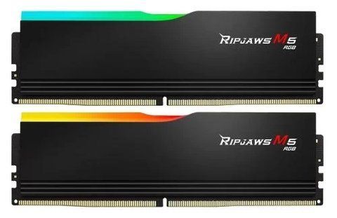 Память 16Gb x 2 (32Gb Kit) DDR5, 6000 MHz, G.Skill Ripjaws M5 RGB, Black (F5-6000J3238F16GX2-RM5RK) 288431 фото