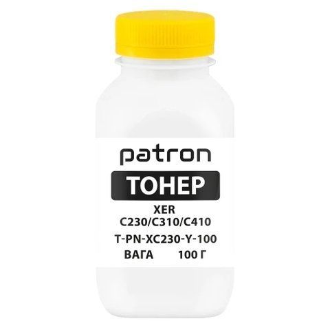 Тонер Xerox C230/C235/C310/C315/C410, Yellow, 100 г, Patron (PN-XC230-Y-100) 328173 фото