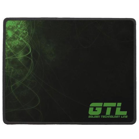 Килимок GTL Gaming S, Black-Green , 250x210х2 мм, антиковзна основа, захист від вологи 264564 фото