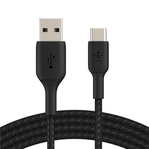 Кабель USB AM - Type-C, 2 м, Black, Belkin, 2.4A (CAB002BT2MBK) 309227 фото