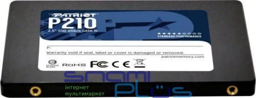 Твердотельный накопитель SSD 512Gb, Patriot P210, SATA3, 2.5" (P210S512G25) 205544 фото