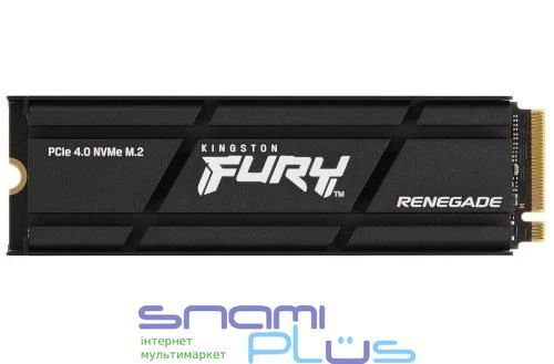 Твердотельный накопитель SSD 2Tb, Kingston FURY Renegade, PCI-E 4.0 x4, с радиатором (SFYRDK/2000G) 256135 фото