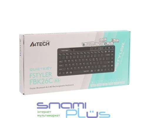 Клавиатура A4Tech FBK26C AS Fstyler, Black 305535 фото
