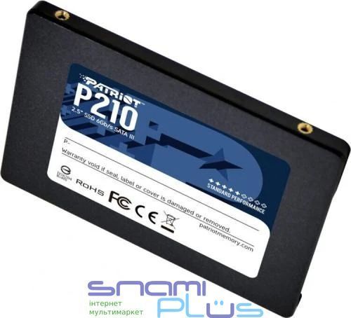 Твердотельный накопитель SSD 512Gb, Patriot P210, SATA3, 2.5" (P210S512G25) 205544 фото