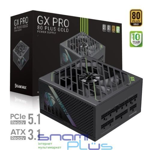 Блок живлення 1050 Вт, GameMax GX PRO 1050G, Black 314044 фото