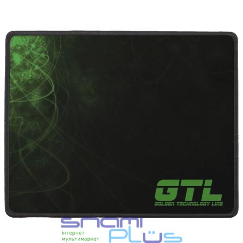 Килимок GTL Gaming S, Black-Green , 250x210х2 мм, антиковзна основа, захист від вологи 264564 фото