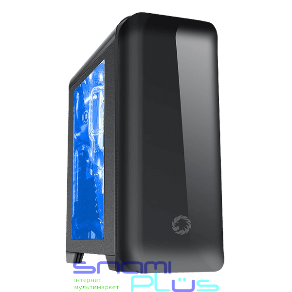 Корпус GameMax H602-BK Black, без БП, Mid Tower, Micro ATX / Mini ITX, 1хUSB 3.0, 2хUSB 2.0, 1x120 мм LED (H602-BK) 209073 фото