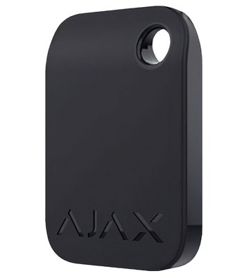 Захищений безконтактний брелок для клавіатури Ajax Tag, Black, 100 шт (000022611) 274857 фото