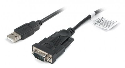 Перехідник Cablexpert USB А-тато/DB9M (serial port), 1.5 м (UAS-DB9M-02) 218661 фото
