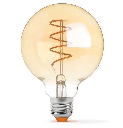 Лампа светодиодная E27, 5 Вт, 2200K, G95, Videx Filament, 340 Лм, 220V, димерная (VL-G95FASD-05272) 272354 фото