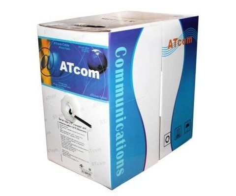 Кабель UTP, CCA, для внешней прокладки, 4x2x0,50 мм, Atcom Standard, бухта 305 м (10699) 58485 фото