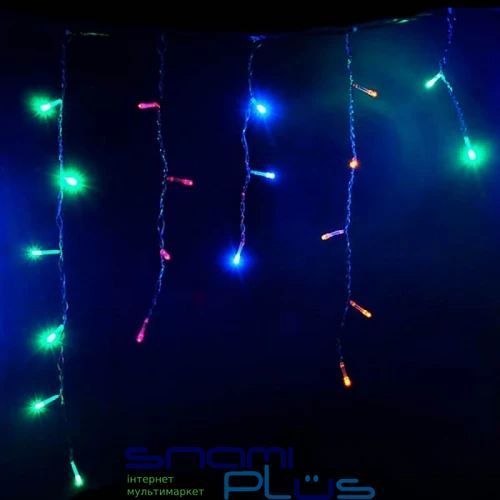 Гирлянда светодиодная ColorWay "Бахрома", 100 LED, White, 3x0.6 м, USB (CW-GF-100L36UWW) 296534 фото