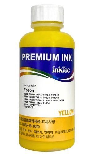 Чорнило InkTec Epson E0013, Yellow, 100 мл, пігментне (E0013-100MY) 221369 фото