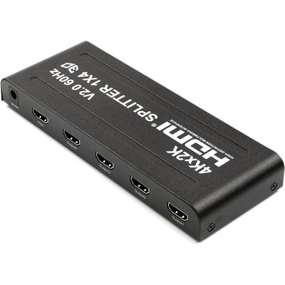 Спліттер HDMI 1x4, версия 2.0, 4K, 3D, 2160Р, PowerPlant (CA912483) 244785 фото